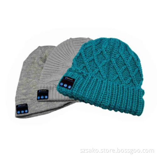 Knitted Winter Beanie with Bluetooth 3.0, Wireless Music Playing